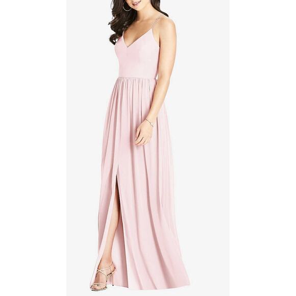 Dessy Collection Maxi Dress in Pink. Size 10. NWT - Picture 1 of 5